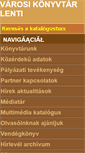 Mobile Screenshot of lentikonyvtar.hu